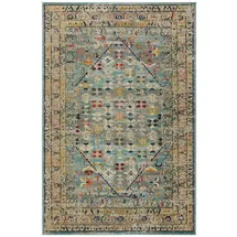 benuta Casa Vintage-Teppich 120 x 170 cm Blau