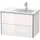 Duravit XSquare Waschtischunterschrank, 2 Schubkästen, Becken rechts, Taupe seidenmatt