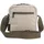 DISCOVERY Schultertasche "Downtown", Damen, Gr. B/H/T: 18,5cm x 18,5cm x 7cm, beige (sand), Kunstfaser, mehrfarbig, Taschen Schultertasche, mit RFID-Sicherheitsfach