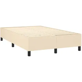 vidaXL Boxspringbett 120 x 200 cm Creme