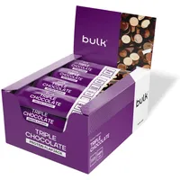 Bulk Protein Flapjack-Riegel | Dreifache Schokolade | 15 g Protein | Weicher, haferreicher Snack | Weiche Textur, praktisch für unterwegs | Bequemer, leckerer Protein-Boost | Box mit 12 Stück