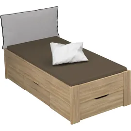 Rauch Stauraumbett Aditio 96 x 208 cm braun