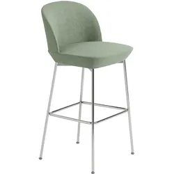 Muuto Oslo Barhocker, höhe 75 cm, still 941 / chrome