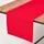 Homescapes Tischläufer rot 44/178 cm, 100% Baumwolle