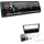 EHO Kenwood KMM-BT209 1-DIN Autoradio Media Receiver Bluetooth USB AUX mit Einbauset passend für Opel Corsa C 2004-2006 schwarz