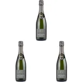 Brut Dargent - Sekt Blanc de blancs Extra Brut - Qualitativ hochwertiger Sekt aus Frankreich, Methode traditionnelle (1 x 0.75 L) (Packung mit 3)