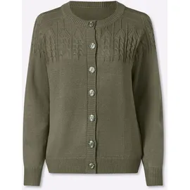 Sieh an! Strickjacke in Khaki 54