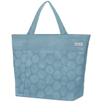 anndora XXL Shopper SKYBALLS - Strandtasche 40 Liter Schultertasche Einkaufstasche taubenblau