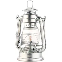 Lunartec Nostalgische Petroleum-Sturmlaterne mit Glaskolben, 18,5 cm
