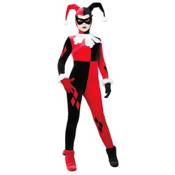 Rubie ́s Kostüm Harley Quinn Kostüm, Zehnteiliges Batman-Schurkin Kostüm rot S