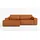 A&J MöbelLand Ecksofa TOR mit Schlaffunktion. Farbe: Terra. - Braun