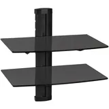 Tectake Wandregal 45 x 42 x 30 cm Schwarz