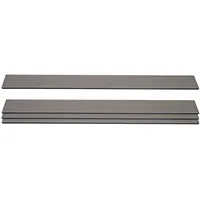 Mendler Windschutz 4er Set 180 x 100 cm grau WPC