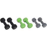 Donic Schildkröt Schildkröt Fitness Vinyl Hantel Set im Koffer, 2x0,5kg/2x1,0kg/2x1,5kg, Heim-Fitnessgerät