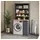 Vicco Waschmaschinenschrank Viktor 93,6 x 88,2 cm Silber