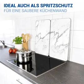 Wenko Marmor Herdabdeckplatte 2 St.