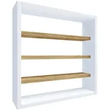 VCM Osado S Wandregal 60 x 20 x 80 cm Weiß