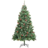 vidaXL Künstlicher Weihnachtsbaum Klappbar mit Zapfen Beeren 240 cm Modell 2