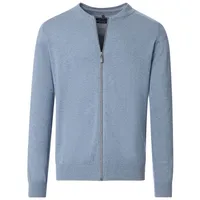 CasaModa Strickjacke 004440 (1-tlg) blau|silberfarben 5XL