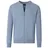CasaModa Strickjacke 004440 (1-tlg) blau|silberfarben 5XL