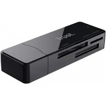 Trust Nanga USB 3.1 Externer Speicherkartenleser USB-A (USB 2.0) Schwarz