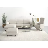 sit&more Ecksofa »Grenoble L-Form mit Federkern«, wahlweise mit Bettfunktion, Bettkasten, Arm- und Kopfteilverstellung
