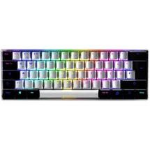 Sharkoon Skiller SGK50 S4 White, 60% Layout, LEDs RGB, Kailh KT RED, hot-swap, USB, DE (4044951033782)