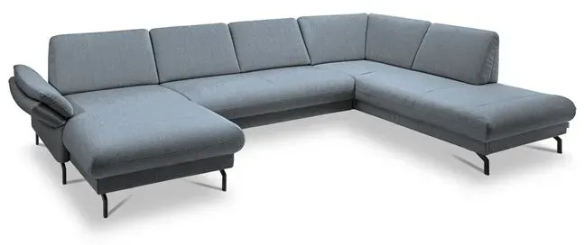 Segmüller Werkstätten Wohnlandschaft Mara02 Stoff Blau
