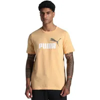 Puma Unisex ESS 2 Color No. 1 Logo Tee T-Shirts, Alpine Snow,