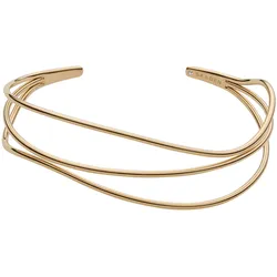 Armspange SKAGEN "KARIANA, SKJ1216710", gold (gelbgoldfarben), Armbänder, Damen, Edelstahl, Armspange