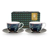 Pip Studio Kaffeetasse 0,28 l Blau 2 St.