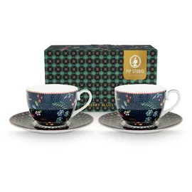Pip Studio Kaffeetasse 0,28 l Blau 2 St.