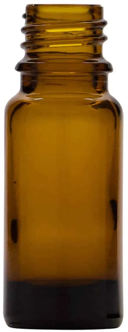 Flacon compte-gouttes médical 10 ml, verre, brun, bouchage: DIN 18