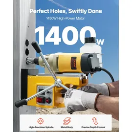 Vevor Magnetbohrmaschine Kernbohrmaschine 1400W φ50mm 12800N