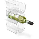 Relaxdays Flaschenhalter 3er Set transparent