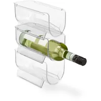 Relaxdays Flaschenhalter 3er Set transparent