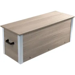 dobar WPC Garten Auflagenbox, Silbergrau