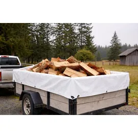 Roysson Abdeckplane 6 x 8 m Weiß