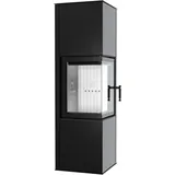 Kaminofen Hitze SIGA 6,5 kW Eckscheiben Ofen Holzofen Kamin Holz schwarz