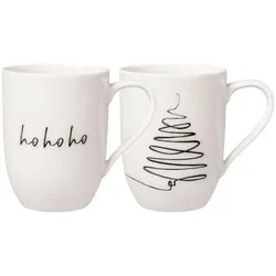 Villeroy & Boch Statement Becher mit Henkel "XMAS Set Baum" 2tlg.