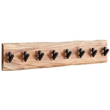 KADIMA DESIGN Garderobe mit Baumkante, Rustikaler Flurgarderobe, 8 Haken für Jacken | Gr.: onesize