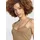 FLASHLIGHTS Spaghettitop Beige/Schwarz 52/54