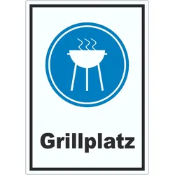 Grillplatz Aufkleber A1 (594x841mm)