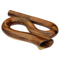 Wogeka - Rund Reise Didgeridoo Horn - Handarbeit aus Holz Travel Didge Did104