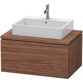 Duravit L-Cube 82x54,7cm, Nussb dkl., f Kons, 1 Auszug