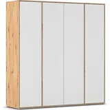 Rauch Drehtürenschrank Nabila 187 x 194 x 53 cm Weiß/Eiche Artisan