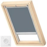 VELUX Verdunkelungsrollo Blaugrau 4581, 66x118 cm FK06, Aluminiumschiene,GGU,Solar,VELUX