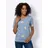 Sieh an! Kurzarm-Shirt in bleu-weiß-bedruckt | Gr.: 54