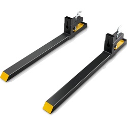 VEVOR 2x Palettengabeln Anklemmbar 1490x100x230 mm Gabelträger 1814kg Tragfähigkeit Gabelzinken 149cm Gesamtlänge mit 109,2cm-Gabelblatt Gabelstapler Gabelstaplerzinken Frontlader Palettenrahmen
