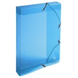 Exacompta 59610E 1 Abheftbox mit Crystal-Gummibändern aus Polypropylen Rücken 4 cm Maße 25 x 33 cm für Dokumente im Format A4 zufällige Farbe wird montiert geliefert